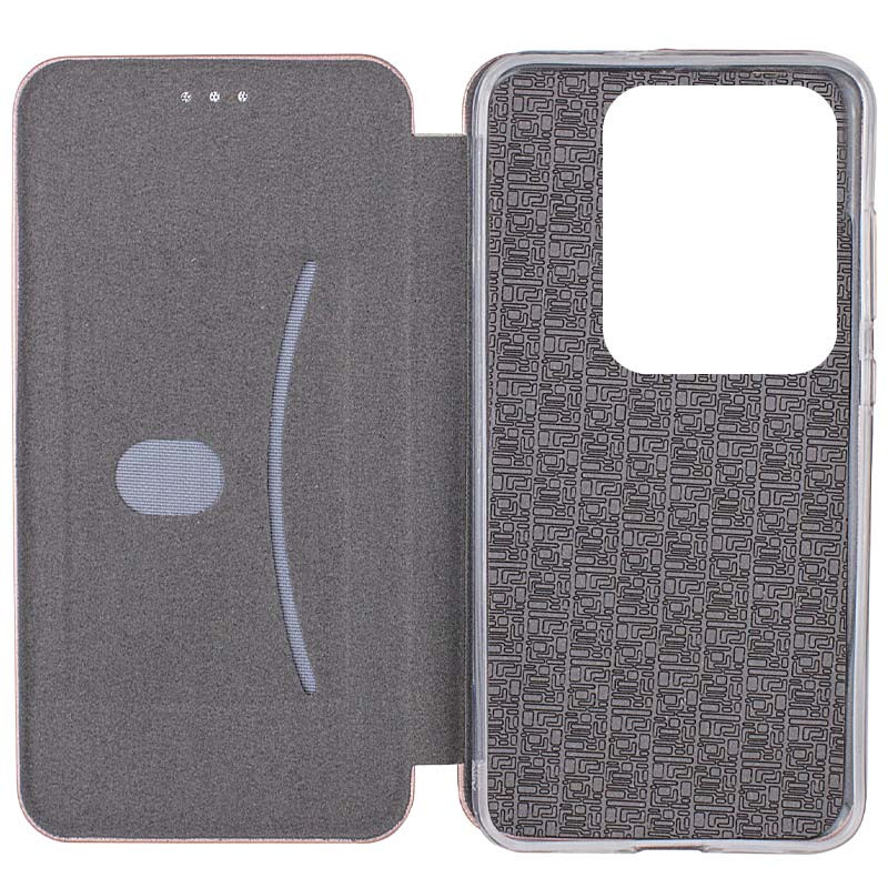 Кожаный чехол-книжка Classy для Xiaomi Redmi Note 13 Pro 4G / Poco M6 Pro 4G (Rose Gold) в магазине vchehle.ua