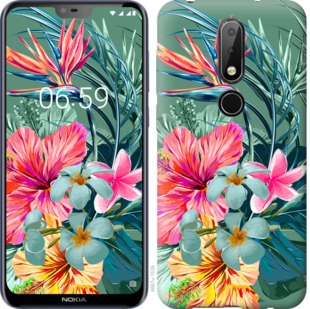 

Чохол Тропічні квіти v1 на Nokia 6.1 Plus 845364