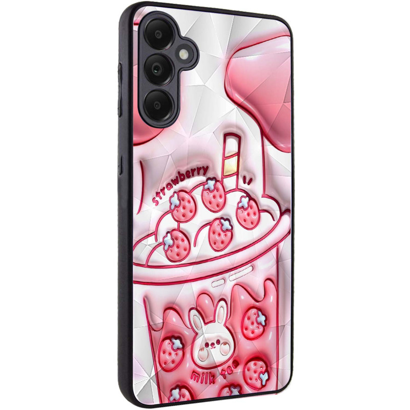 TPU+PC чохол Prisma Fluffie на Samsung Galaxy A35 (Strawberry)
