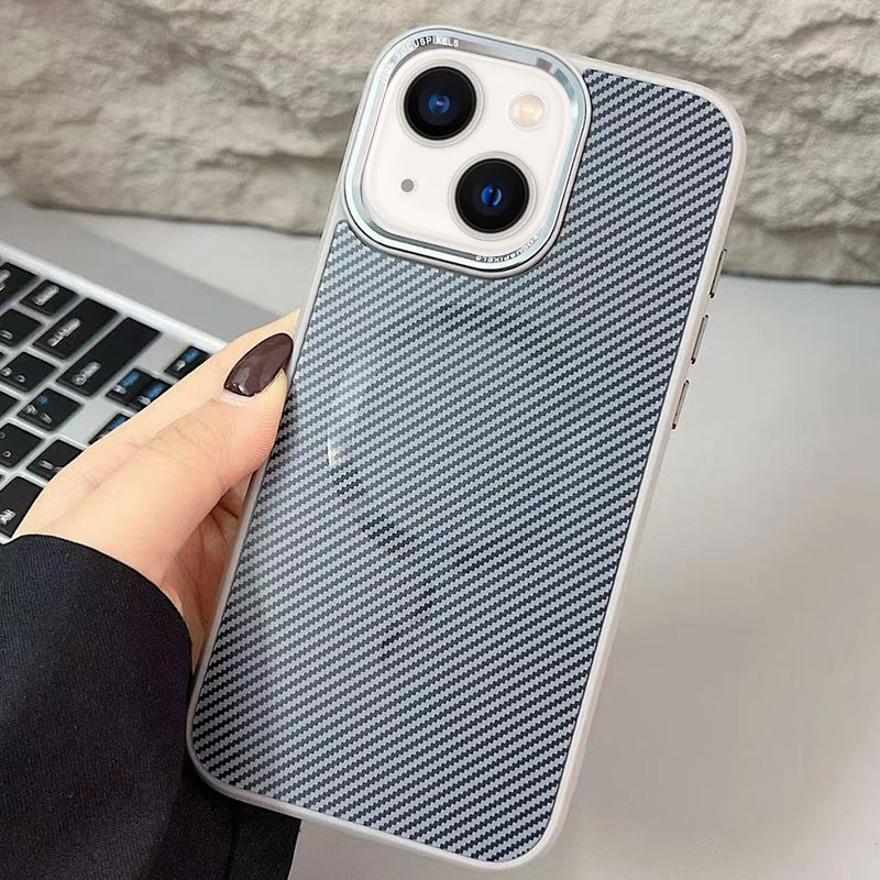 Фото Чехол TPU+PC Carbon Mirage with Magnetic safe для Apple iPhone 13 / 14 (6.1") (Grey) на vchehle.ua