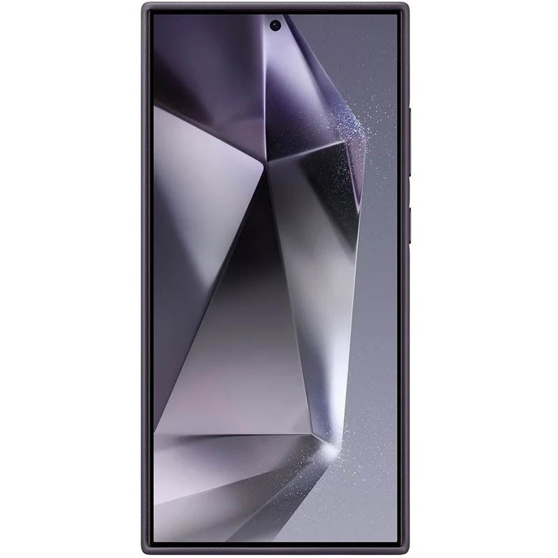 Кожаный чехол Leather Case (AAA) для Samsung Galaxy S24 Ultra (Purple) в магазине vchehle.ua
