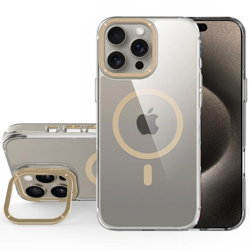 Фото Чехол TPU Space Case Apex with Magnetic Safe для Apple iPhone 13 Pro / 14 Pro (6.1") (Gold) на vchehle.ua
