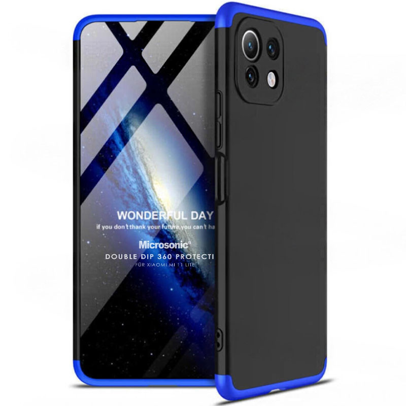 

Пластикова накладка GKK LikGus 360 градусів (орр) на Xiaomi Mi 11 Lite (Чорний / Синій) 1175130