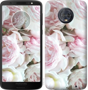 Чехол Пионы v2 для Motorola Moto G6 Plus