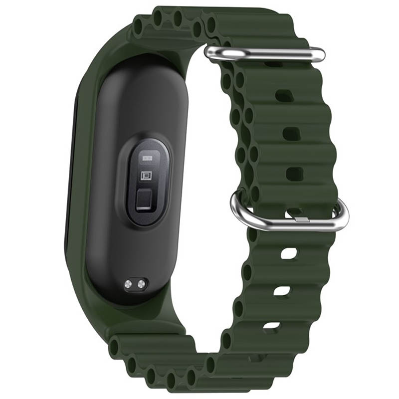 Фото Ремешок Ocean Band для Xiaomi Mi Band 3/4/5/6/7 (Зеленый / Green) в магазине vchehle.ua