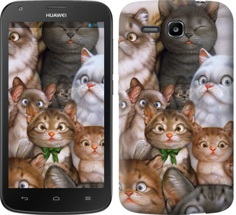 

Чехол коты для Huawei Ascend Y600 476631