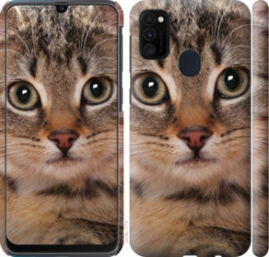 Чехол Полосатый котик для Samsung Galaxy M21