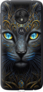 Чохол Узорчата кішка на Motorola Moto G7 Play