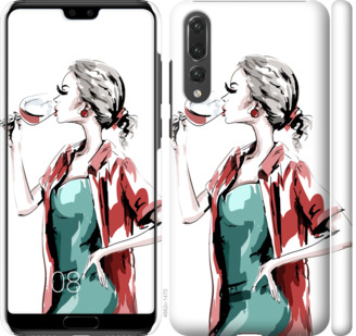 

Чохол Дівчина з келихом на Huawei P20 Pro 841721