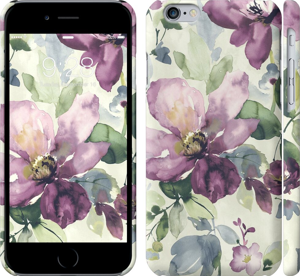 

Чохол Квіти аквареллю для iPhone 6 (4.7'') 296213