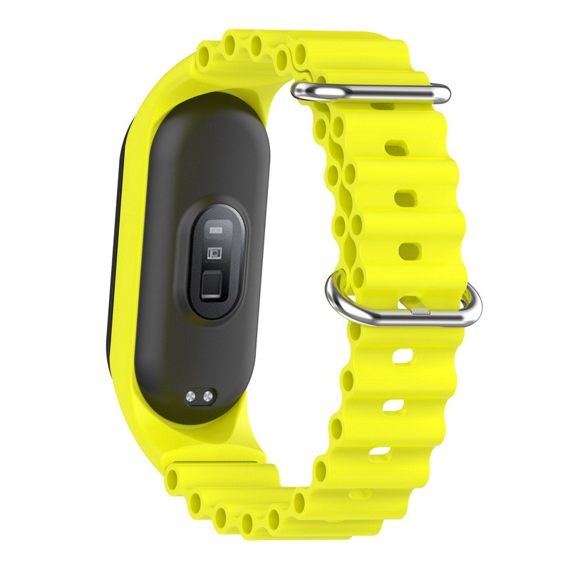 Ремінець Ocean Band для Xiaomi Mi Band 9/8 (Жовтий / Flash) в магазині vchehle.ua