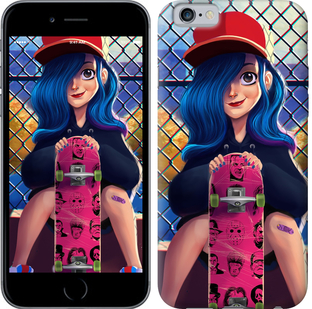 

Чехол Прикольная девочка со скейтбордом для iPhone 6 (4.7'') 618045