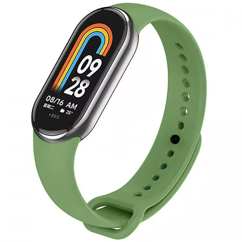 Силиконовый ремешок для Xiaomi Mi Band 8/9/10 (Зеленый / Olive)