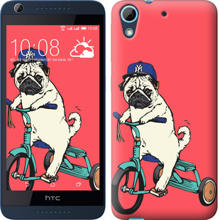 

Чохол Мопс на велосипеді на HTC Desire 626G 87618