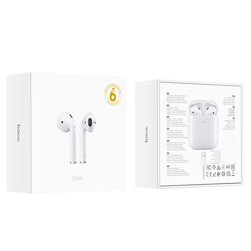 Купити Бездротові TWS навушники Hoco EW41 (White) на vchehle.ua