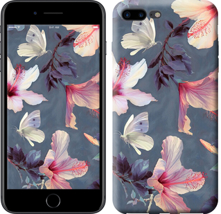

Чехол Нарисованные цветы для iPhone 8 Plus 658612
