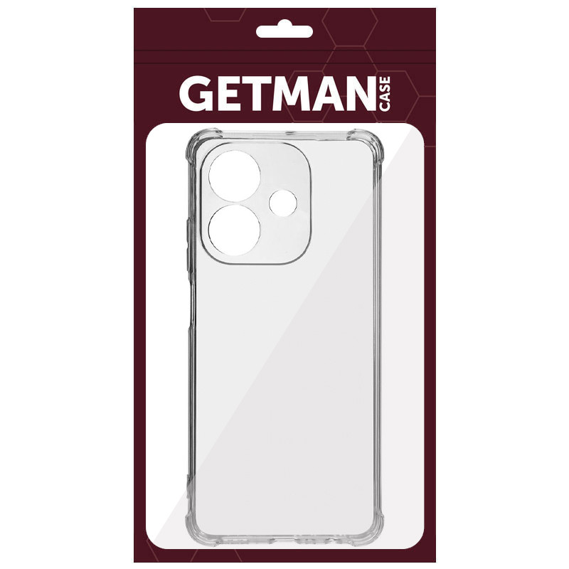Купити TPU чохол GETMAN Ease logo посилені кути Full Camera на Oppo A3 4G / A3x 4G/ A40m (Безбарвний (прозорий)) на vchehle.ua
