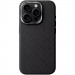 Шкіряний чохол Carved with Magnetic Safe на Apple iPhone 16 Pro (6.3") (Black)