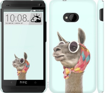 

Чехол Модная лама для HTC One M7 753065