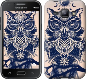 Чохол Узорчата сова на Samsung Galaxy J1 J100H