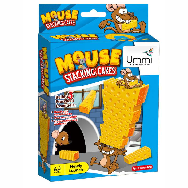Купить Настольная интерактивная игра Ummi 707-B19 Mouse Stacking Cakes Game (Yellow) на vchehle.ua