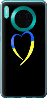 Чохол Жовто-блакитне серце на Huawei Mate 30