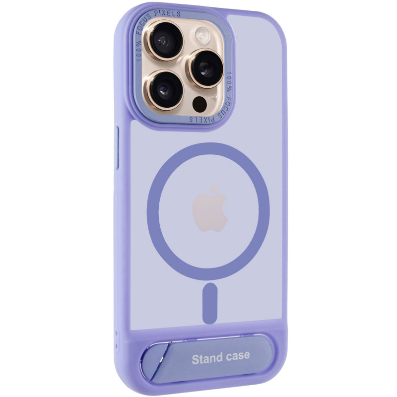 TPU+PC чехол Stand case для Apple iPhone 15 Pro Max (6.7") (Light blue)