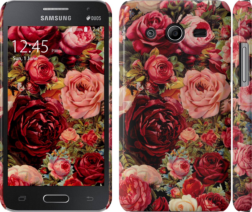 

Чехол Цветущие розы для Samsung Galaxy Core 2 G355 235665