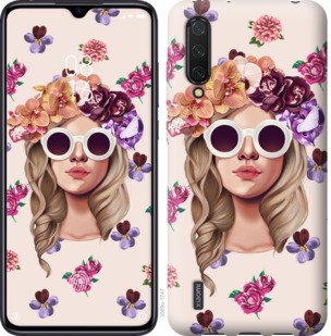 

Чехол Девушка с цветами v2 для Xiaomi Mi CC9 779347