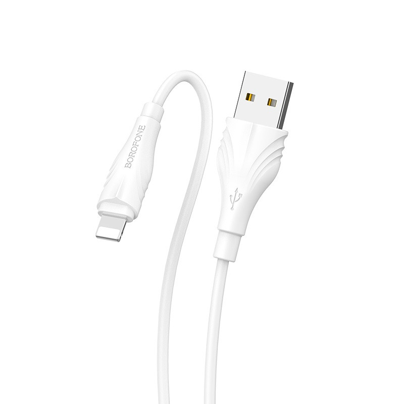 Дата кабель Borofone BX18 Optimal USB to Lightning (2m) (Білий)