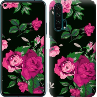 

Чохол Троянди на чорному тлі на Huawei Honor 20 Pro 742445