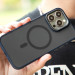 Фото TPU+PC чохол Blueo Skin Friendly Frosted with Magnetic Safe на Apple iPhone 15 Pro Max (6.7") (Синій) на vchehle.ua