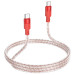 Фото Дата кабель Hoco X99 Crystal Junction Type-C to Type-C 60W (1.2m) (Red) в магазине vchehle.ua