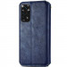 Фото Кожаный чехол-книжка GETMAN Cubic (PU) для Xiaomi Redmi Note 11 (Global) / Note 11S (Синий) в магазине vchehle.ua