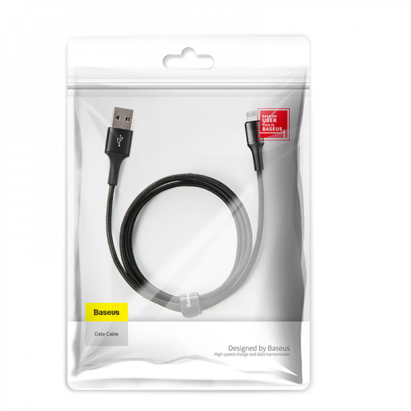 

Дата кабель Baseus Halo Data Lightning 2.4A (0.5m) (Black) 747212