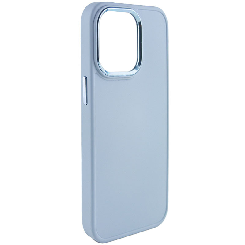 TPU чехол Bonbon Metal Style для Apple iPhone 14 Pro Max (6.7") (Голубой / Mist blue)