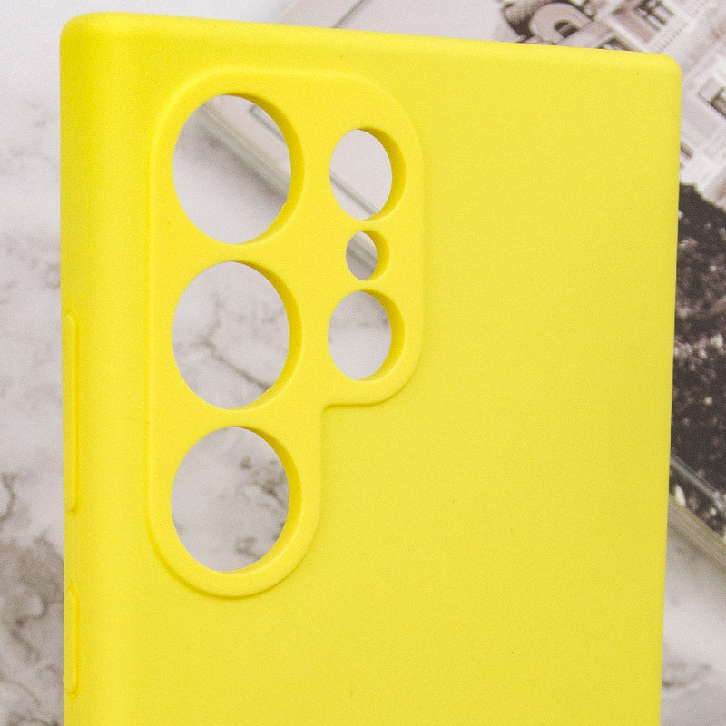 Замовити Чохол Silicone Cover Lakshmi Full Camera (AAA) на Samsung Galaxy S24 Ultra (Жовтий / Yellow) на vchehle.ua