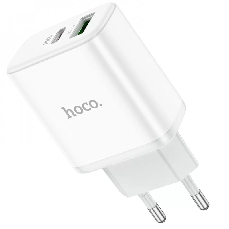 СЗУ Hoco C105A Stage PD20W+QC3.0 (1USB-A/1C) (White) в магазине vchehle.ua