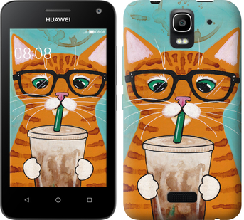 

Чехол Зеленоглазый кот в очках для Huawei Ascend Y3C 625460