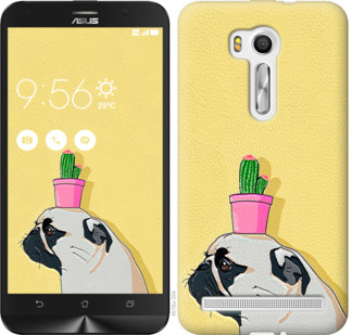 

Чехол Мопс с кактусом для Asus ZenFone Go TV ZB551KL 795895