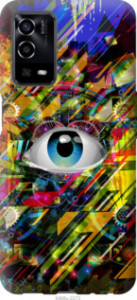 Чехол Абстрактный глаз для Oppo A55