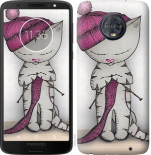 

Чохол Кішка рукодільниця на Motorola Moto G6 Plus 763416