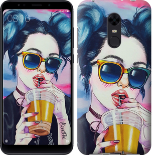 

Чехол Арт-девушка в очках для Xiaomi Redmi Note 5 (Single Camera) 626588