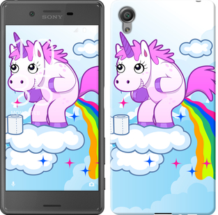 Чехол Единорожка для Sony Xperia X F5122