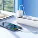 Купить СЗУ Borofone BA67A PD20W+QC3.0 (1USB-A/1C) + кабель Type-C to Type-C (Белый) на vchehle.ua