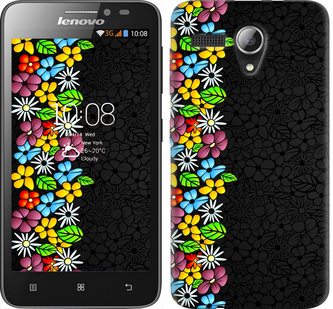 

Чехол цветочный орнамент для Lenovo A606 102213