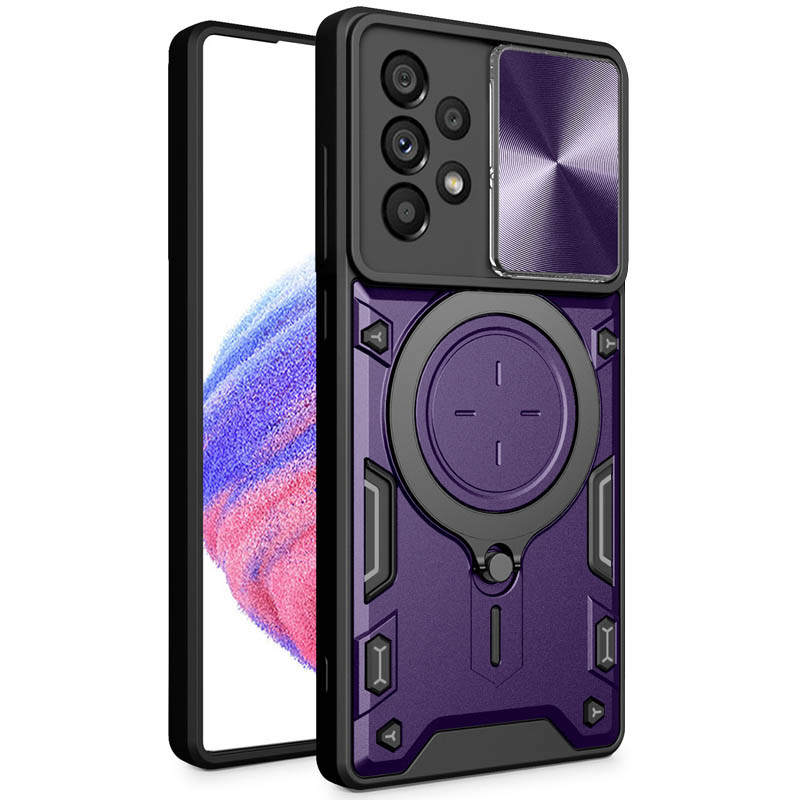 Фото Ударопрочный чехол Bracket case with Magnetic для Samsung Galaxy A53 5G (Purple) на vchehle.ua