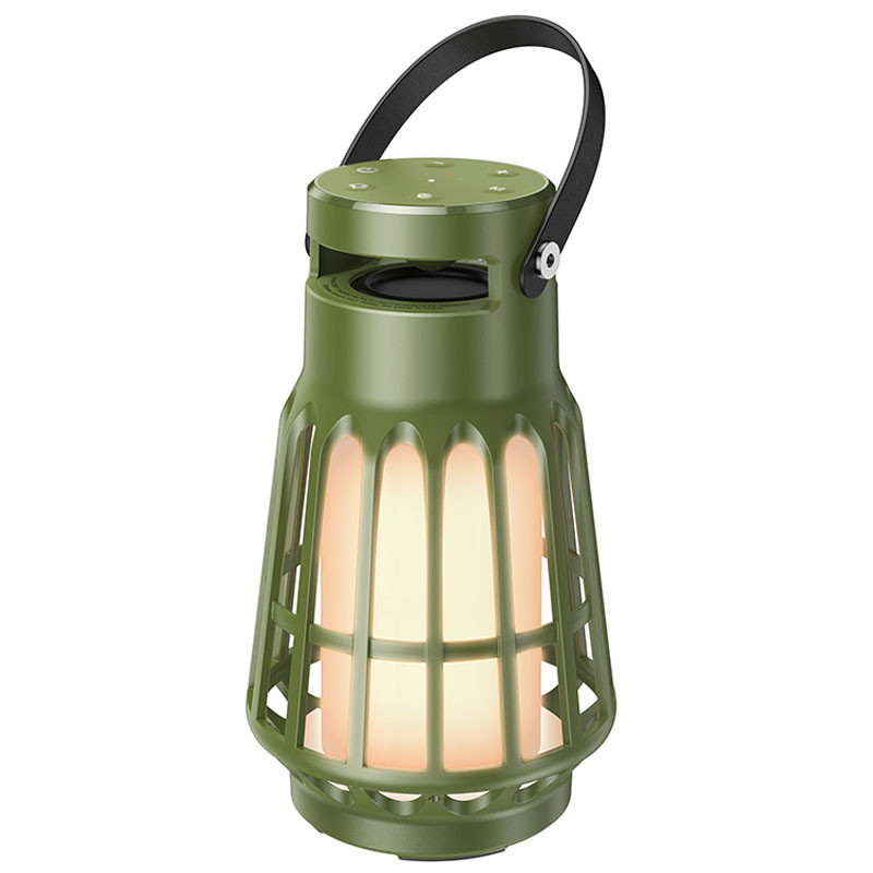 Bluetooth Колонка Hoco BS61 Wild fun outdoor campinh light (Olive Green)