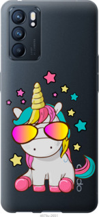 

Чехол Единорог в очках для Oppo Reno6 5G 1427637