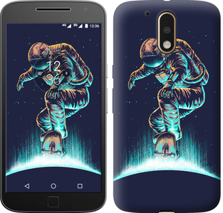 

Чехол Космонавт на скейтборде для Motorola Moto G4 / G4 Plus 591533